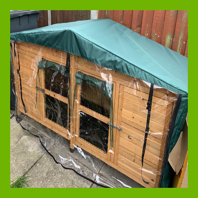 COVER TO FIT THE 6FT RABBIT HUTCH (AVAILABLE WITH THERMAL LINING)