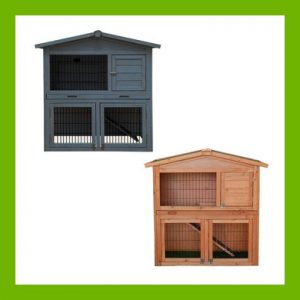 CHARLES BENTLEY TWO STOREY GUINEA PIG HUTCH WITH PLAY AREA