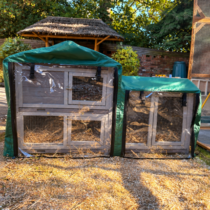 rabbit hutch cover - pawhut